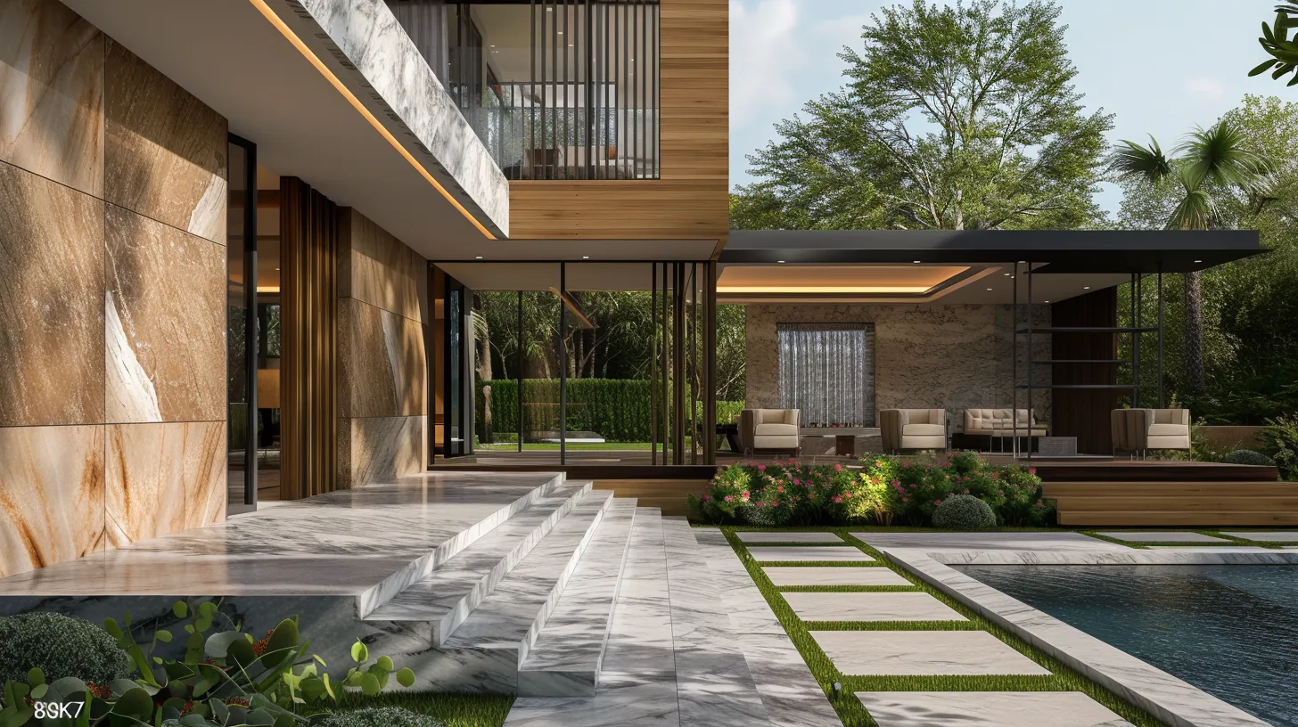 فيلا حديثة - تصميم خارجي