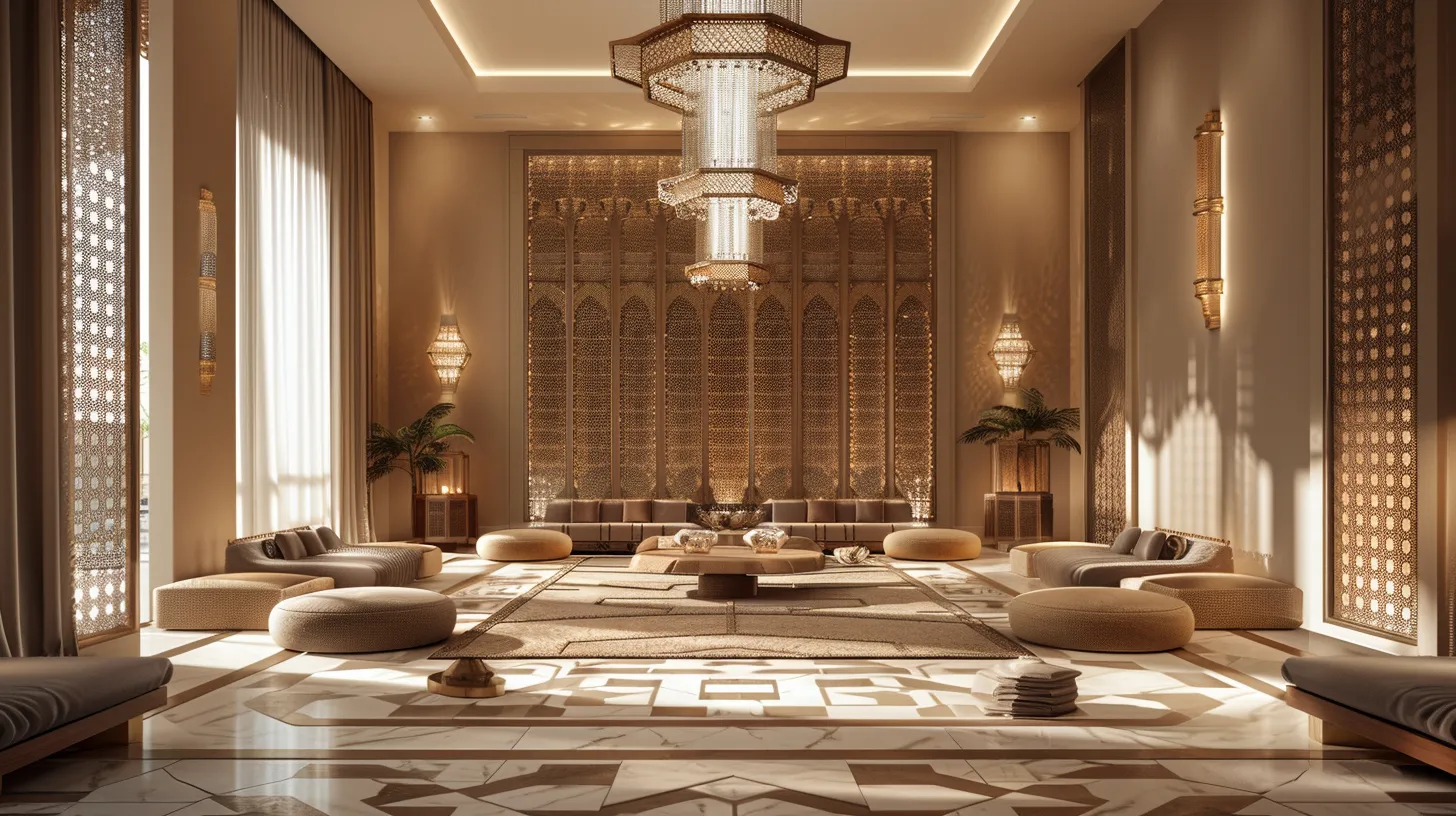 تصميم داخلي فاخر - غرفة معيشة